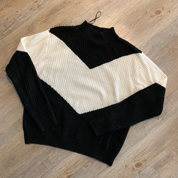 Pink Rose Sweaters - MOCK NECK SWEATER